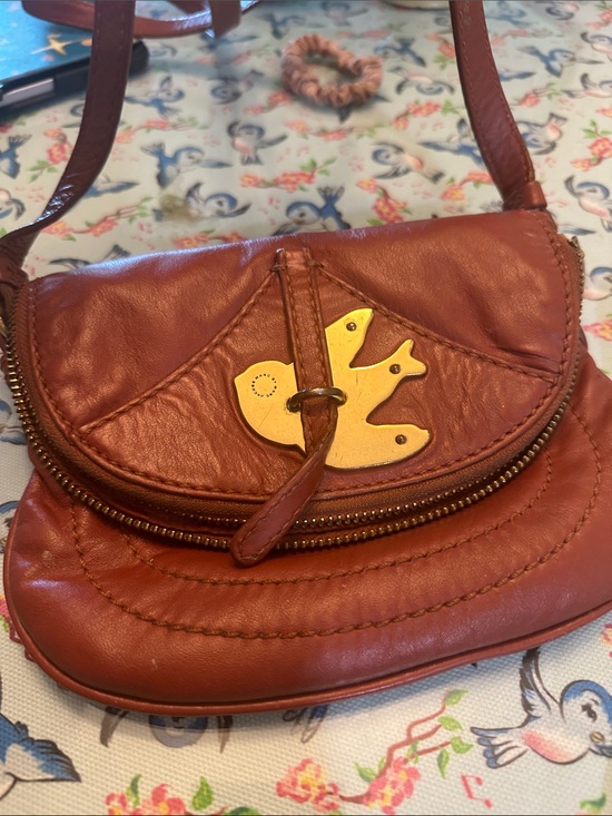 Marc Jacobs Handbags - Marc Jacobs Petal to the Metal  Crossbody mini Bag in cognac with Brass Accent